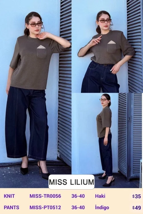 Трикотаж MISS LILIUM (Olive, модель MISS-TR0056) оптом