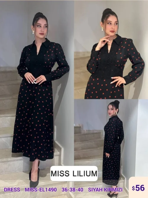 Платье MISS LILIUM (Red, модель MISS-EL1490) оптом