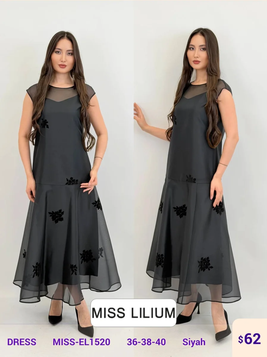 Платье MISS LILIUM (Black, модель MISS-EL1520) оптом