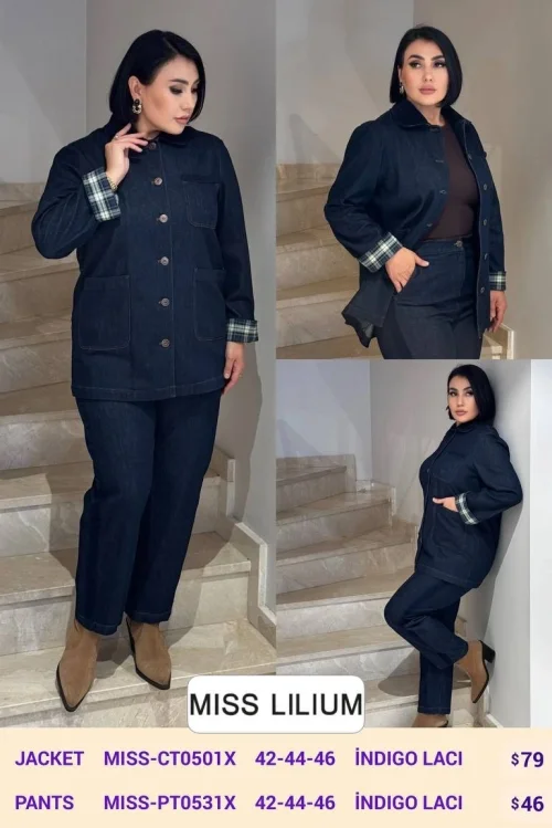 Брюки MISS LILIUM (Navy, модель MISS-PT0531X) оптом