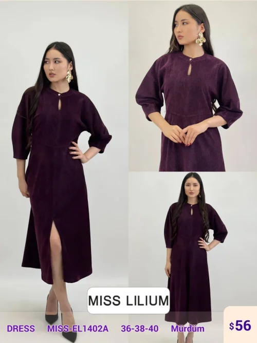 Платье MISS LILIUM (Purple, модель MISS-EL1402A) оптом