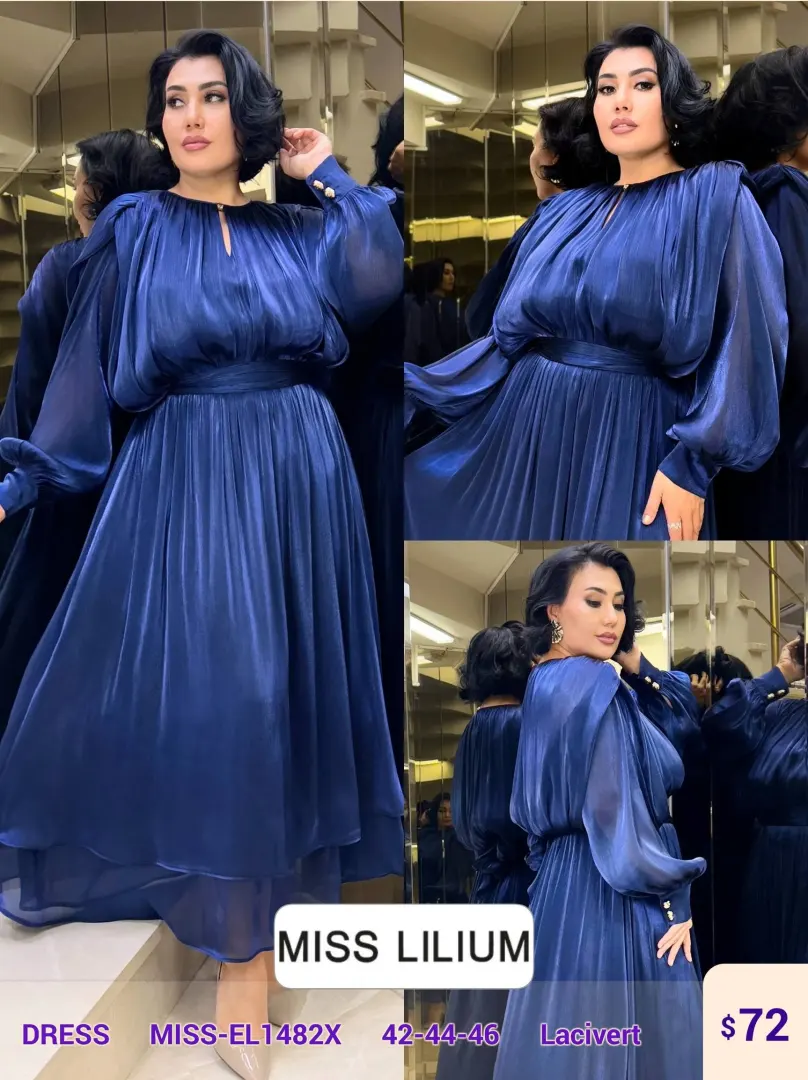 Платье MISS LILIUM (Navy, модель MISS-EL1482X) оптом