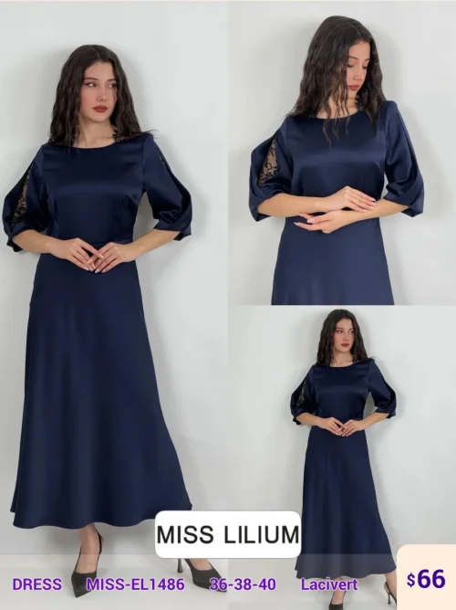 Платье MISS LILIUM (Navy, модель MISS-EL1486) оптом
