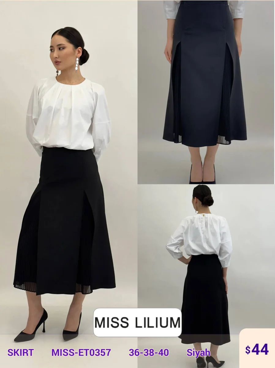 Юбка MISS LILIUM (Black, модель MISS-ET0357) оптом