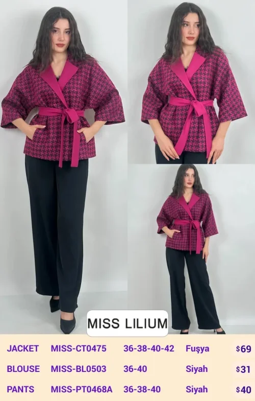 Жакет MISS LILIUM (Fuchsia, модель MISS-CT0475) оптом