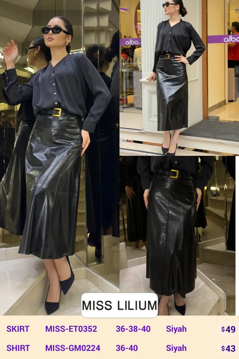 Юбка MISS LILIUM (Black, модель MISS-ET0352) оптом