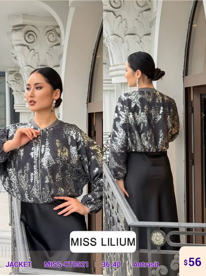 Жакет MISS LILIUM (Dark gray, модель MISS-CT0521) оптом