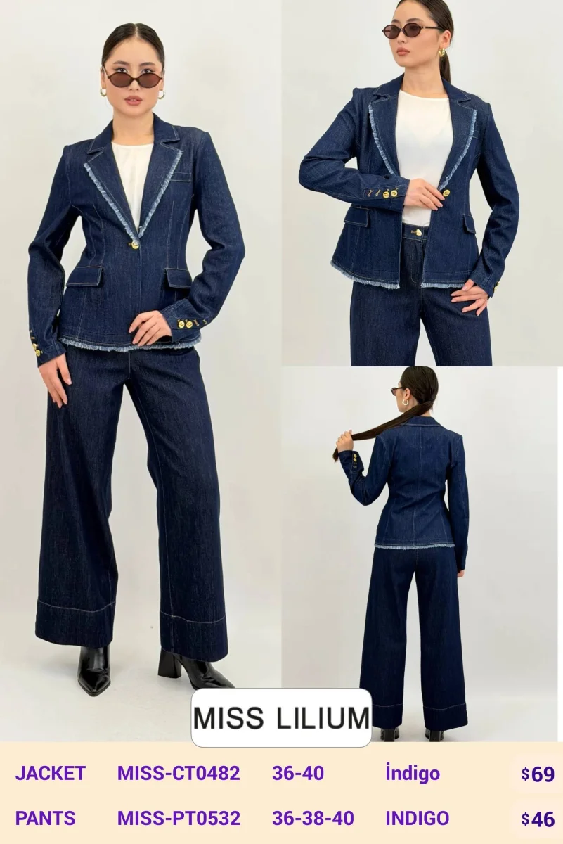 Жакет MISS LILIUM (Navy, модель MISS-CT0482) оптом