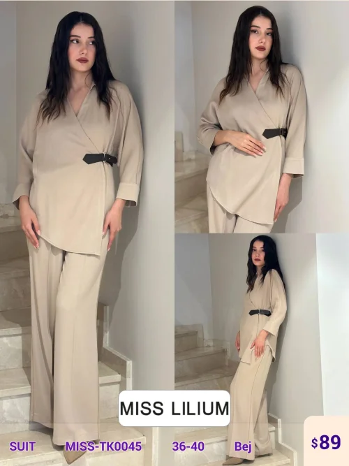 Костюмы и комплекты MISS LILIUM (Beige, модель MISS-TK0045) оптом