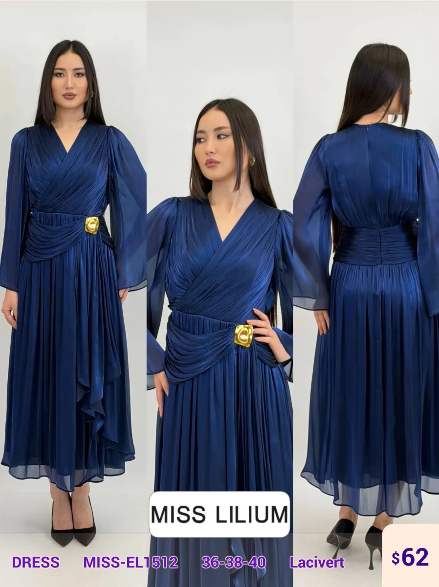 Платье MISS LILIUM (Navy, модель MISS-EL1512) оптом
