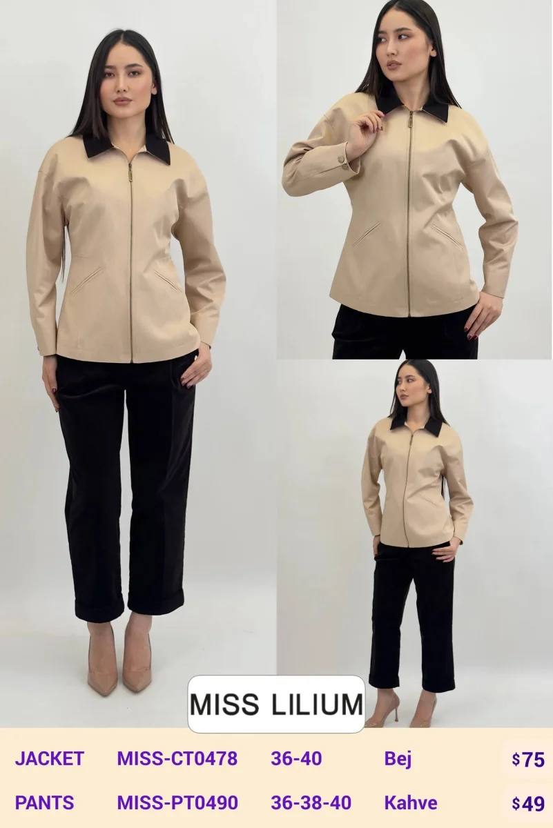 Жакет MISS LILIUM (Beige, модель MISS-CT0478) оптом