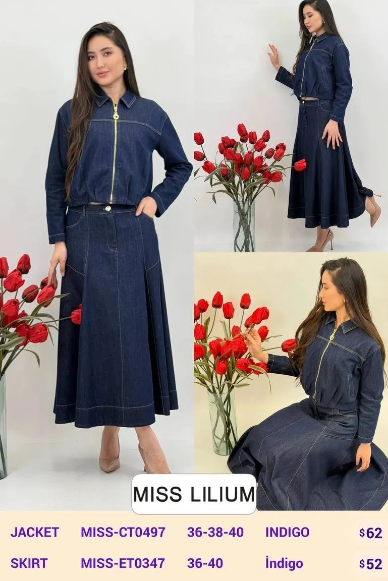 Юбка MISS LILIUM (Navy, модель MISS-ET0347) оптом
