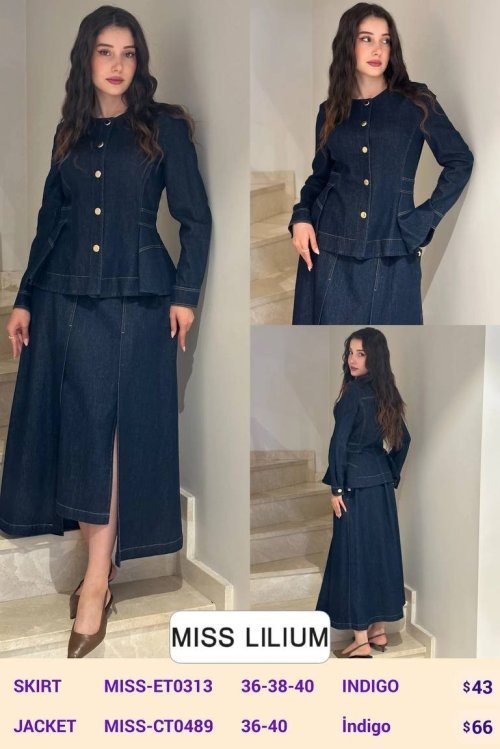Жакет MISS LILIUM (Navy, модель MISS-CT0489) оптом