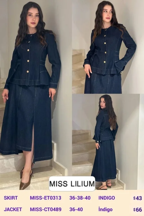 Жакет MISS LILIUM (Navy, модель MISS-CT0489) оптом