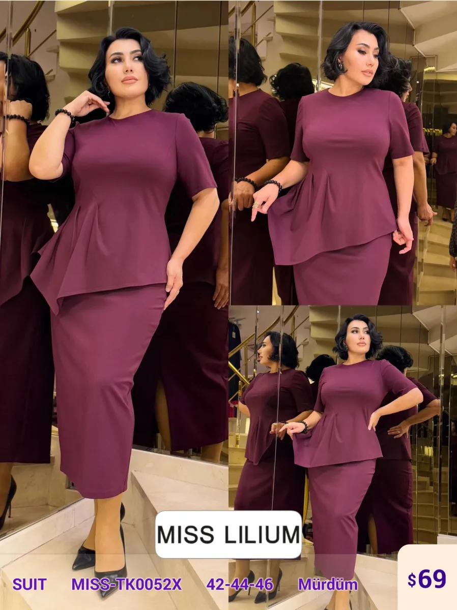 Костюмы и комплекты MISS LILIUM (Purple, модель MISS-TK0052X) оптом