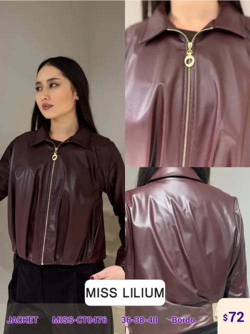 Жакет MISS LILIUM (Burgundy, модель MISS-CT0476) оптом