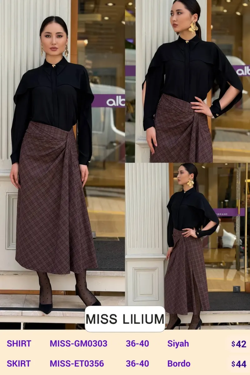 Рубашка MISS LILIUM (Black, модель MISS-GM0303) оптом