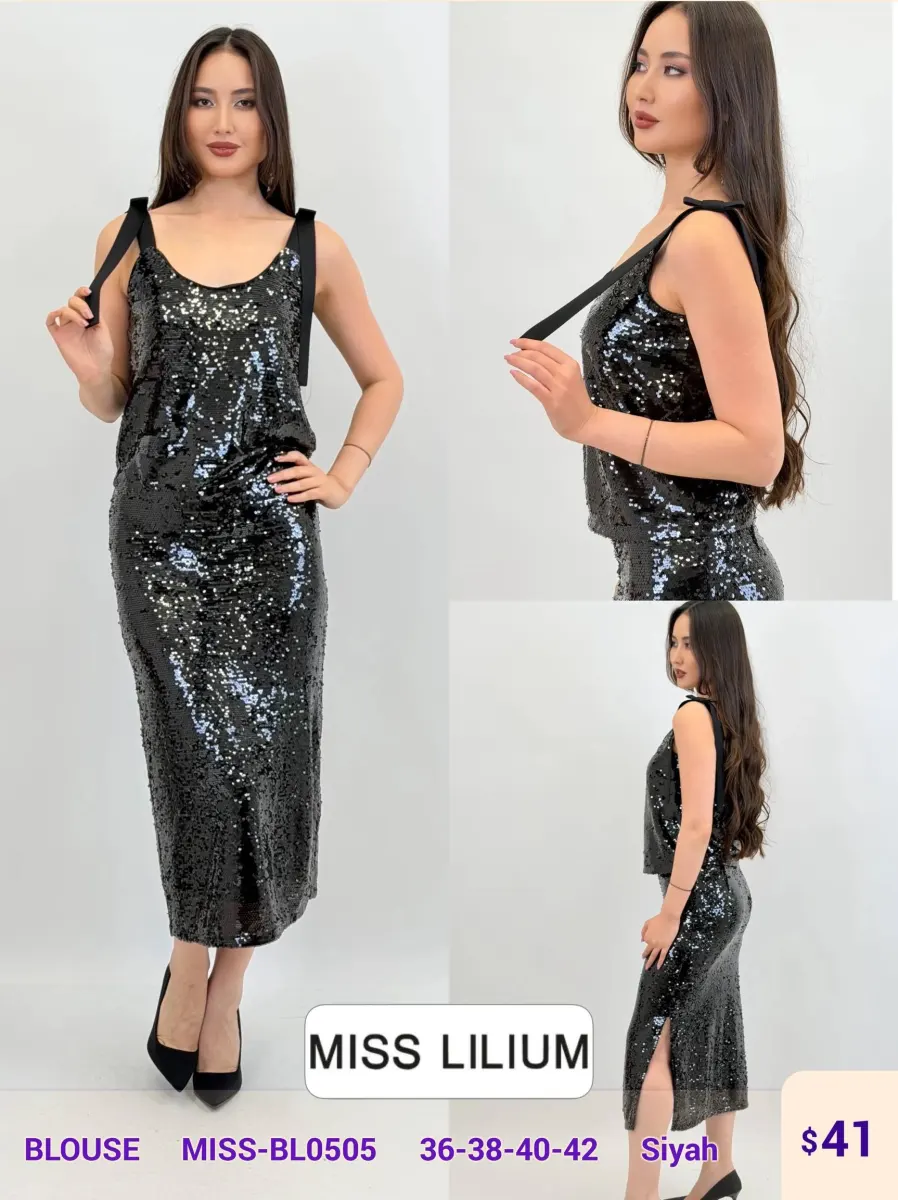 Блузка MISS LILIUM (Black, модель MISS-BL0505) оптом