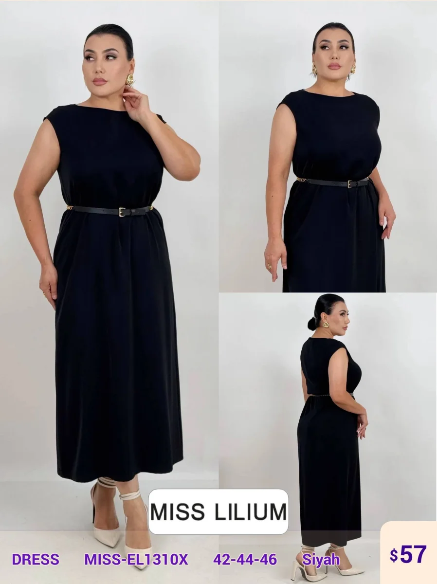 Платье MISS LILIUM (Black, модель MISS-EL1310X) оптом
