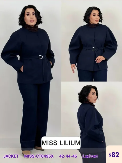 Жакет MISS LILIUM (Navy, модель MISS-CT0495X) оптом