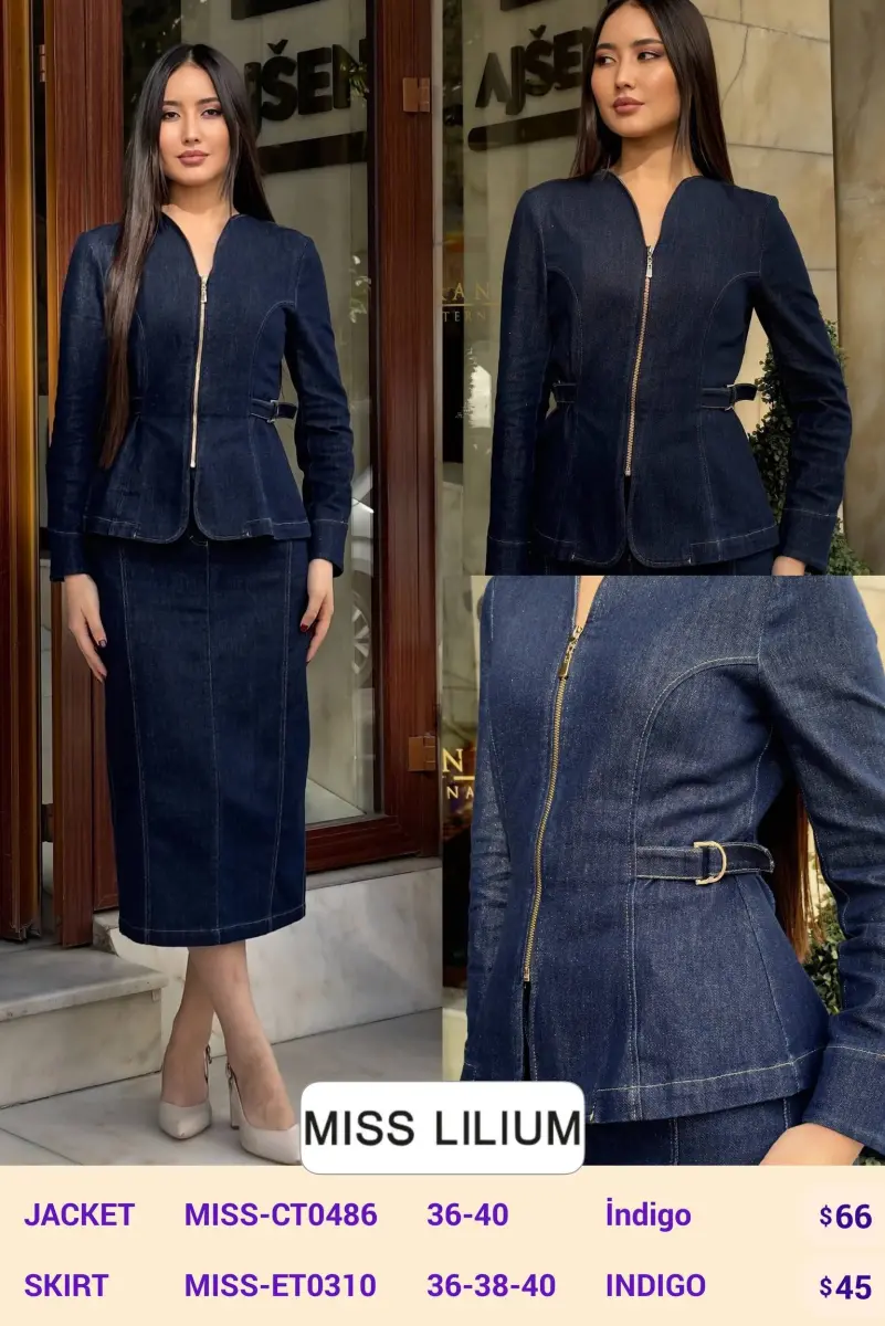 Жакет MISS LILIUM (Navy, модель MISS-CT0486) оптом