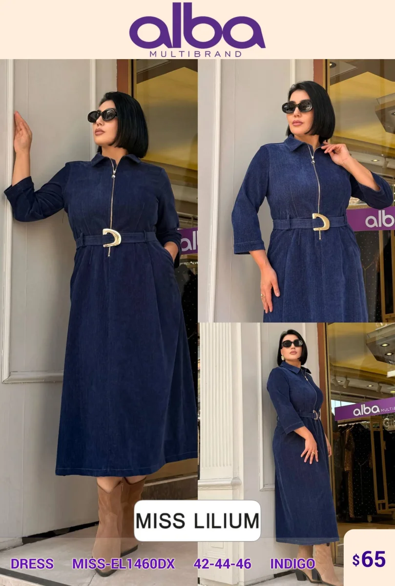 Платье MISS LILIUM (Navy, модель MISS-EL1460DX) оптом