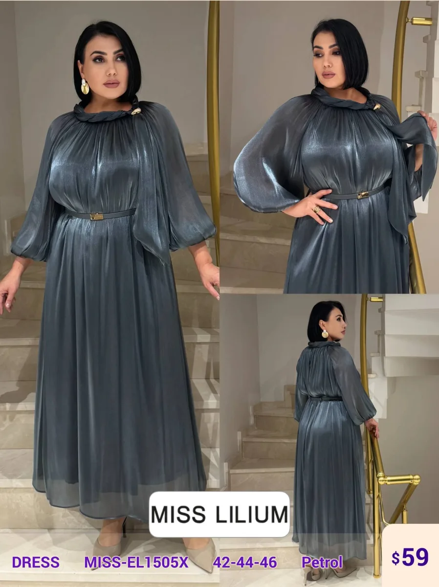 Платье MISS LILIUM (Turquoise, модель MISS-EL1505X) оптом