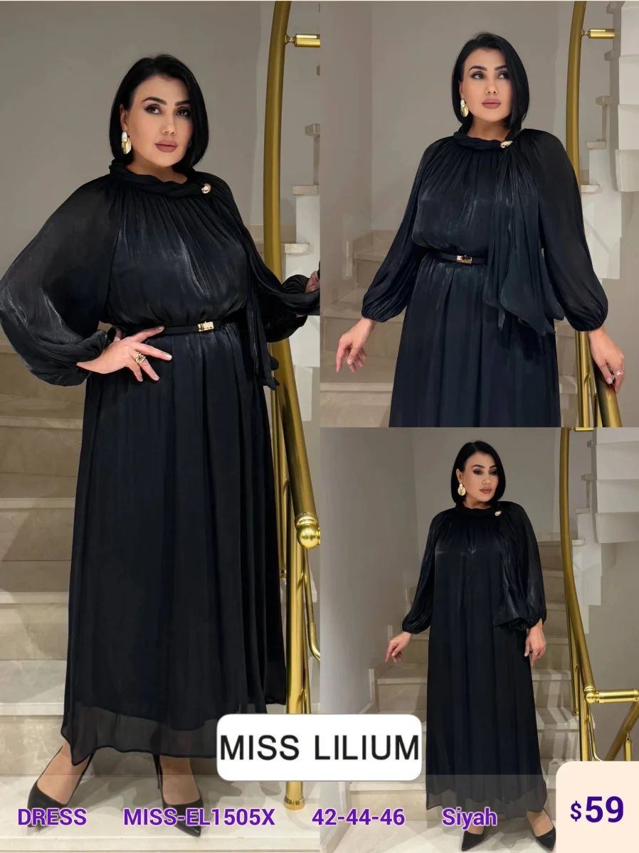 Платье MISS LILIUM (Black, модель MISS-EL1505X) оптом