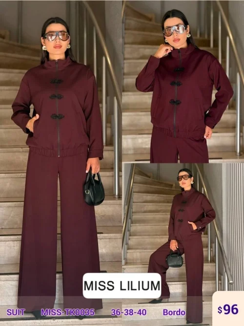 Костюмы и комплекты MISS LILIUM (Burgundy, модель MISS-TK0035) оптом