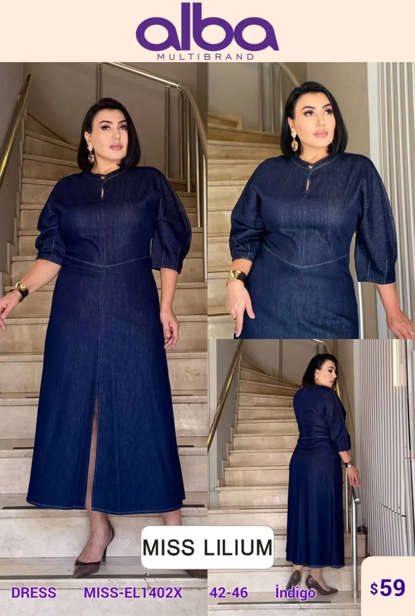 Платье MISS LILIUM (Navy, модель MISS-EL1402X) оптом