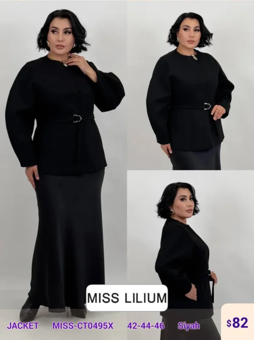Жакет MISS LILIUM (Black, модель MISS-CT0495X) оптом