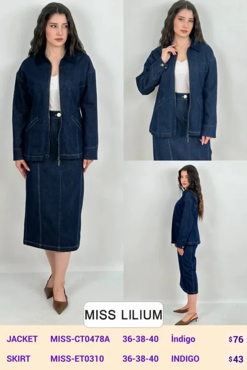 Жакет MISS LILIUM (Navy, модель MISS-CT0478A) оптом