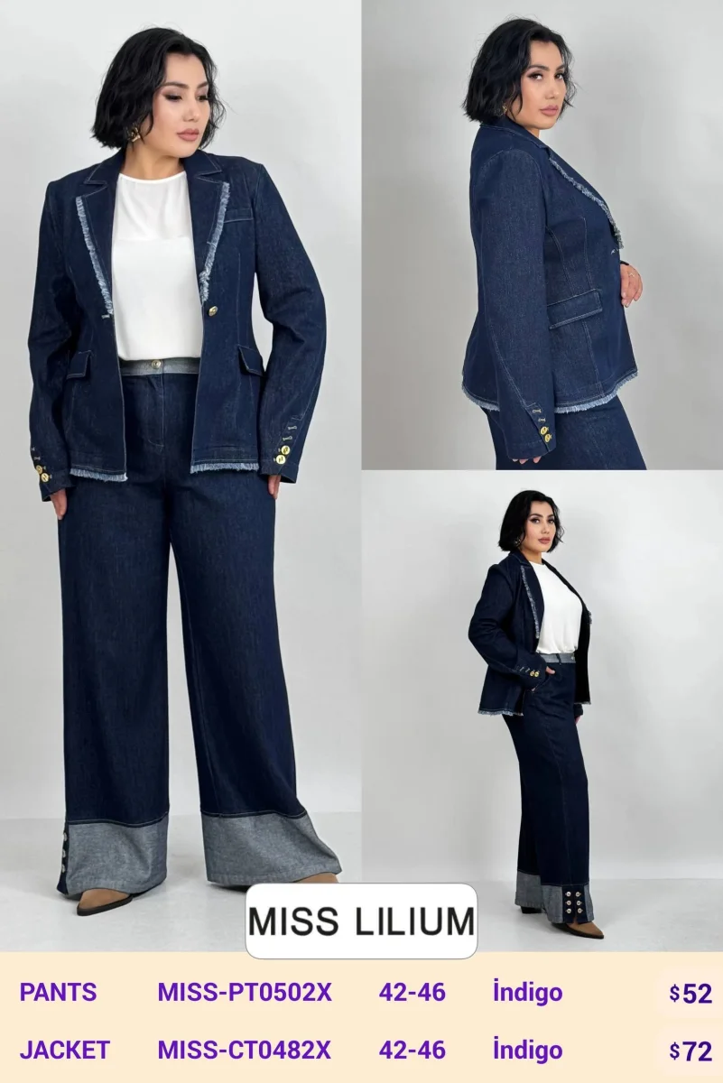Брюки MISS LILIUM (Navy, модель MISS-PT0502X) оптом