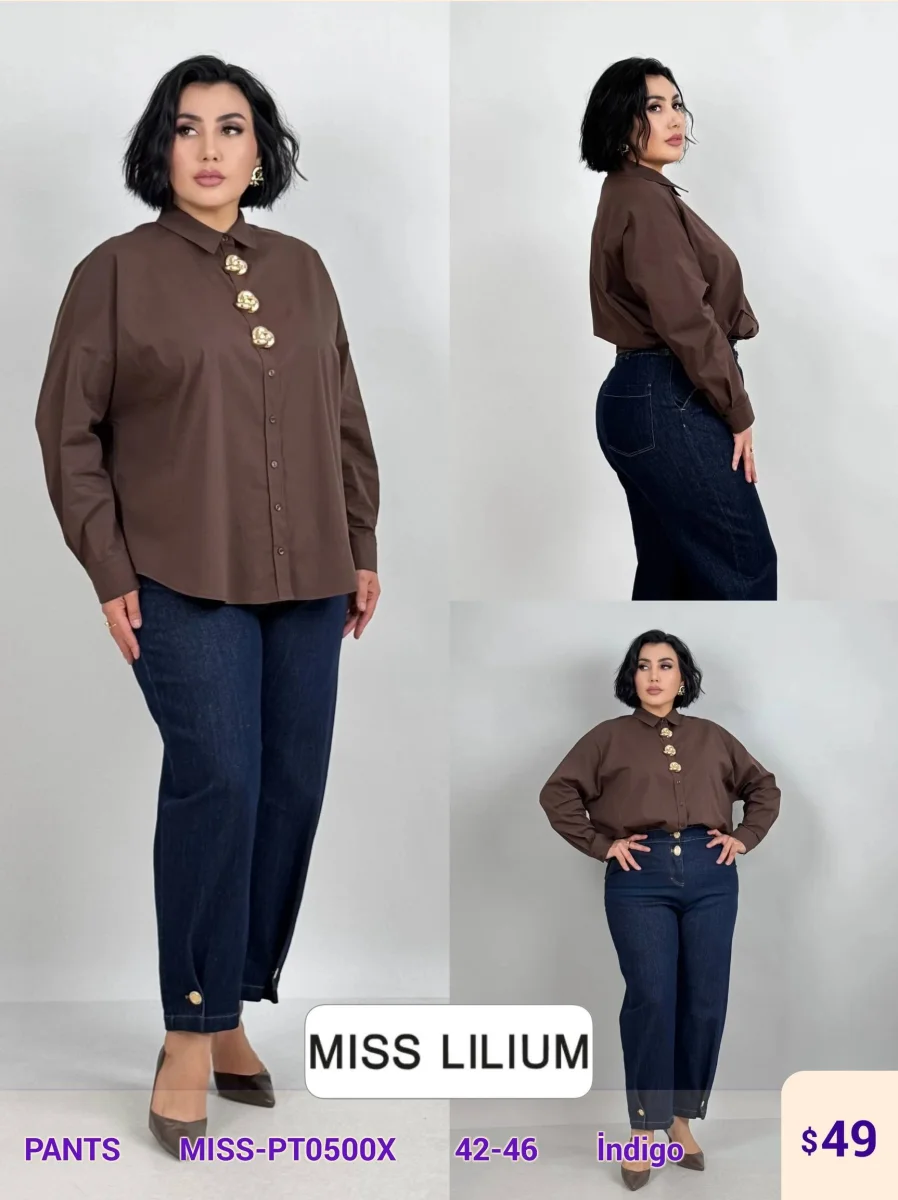 Брюки MISS LILIUM (Navy, модель MISS-PT0500X) оптом