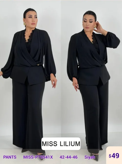 Брюки MISS LILIUM (Black, модель MISS-PT0541X) оптом