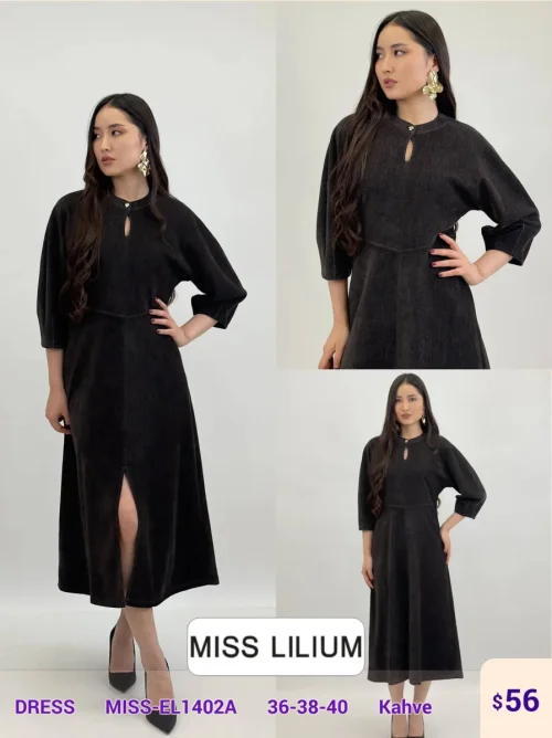 Платье MISS LILIUM (Brown, модель MISS-EL1402A) оптом