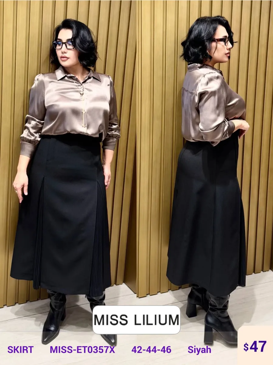 Юбка MISS LILIUM (Black, модель MISS-ET0357X) оптом