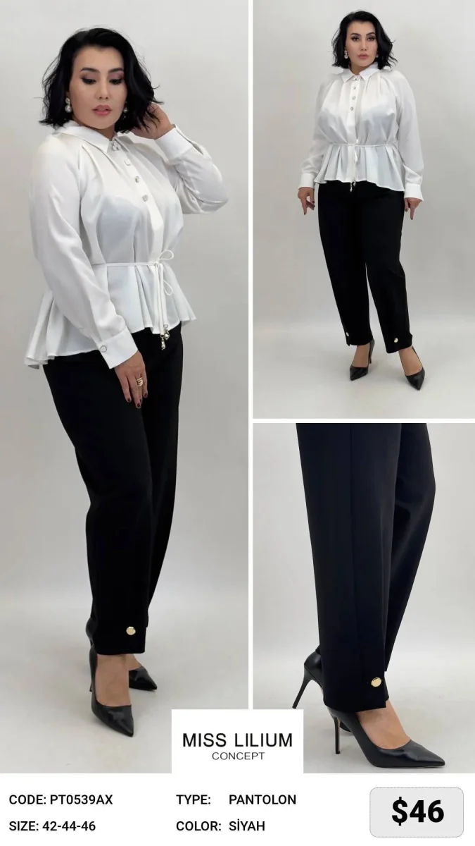 Брюки MISS LILIUM (Black, модель PT0539AX) оптом