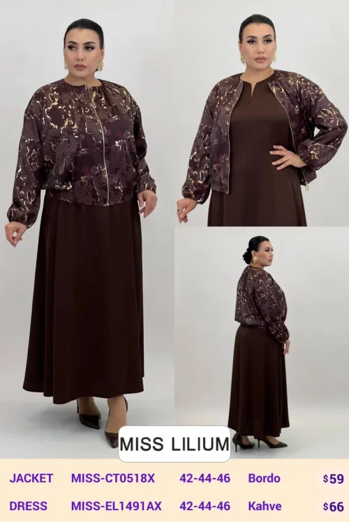 Жакет MISS LILIUM (Burgundy, модель MISS-CT0518X) оптом