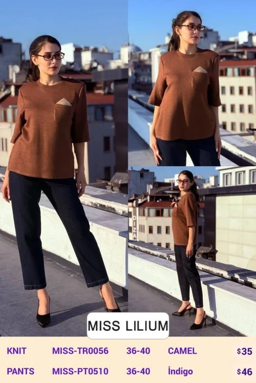Брюки MISS LILIUM (Navy, модель MISS-PT0510) оптом