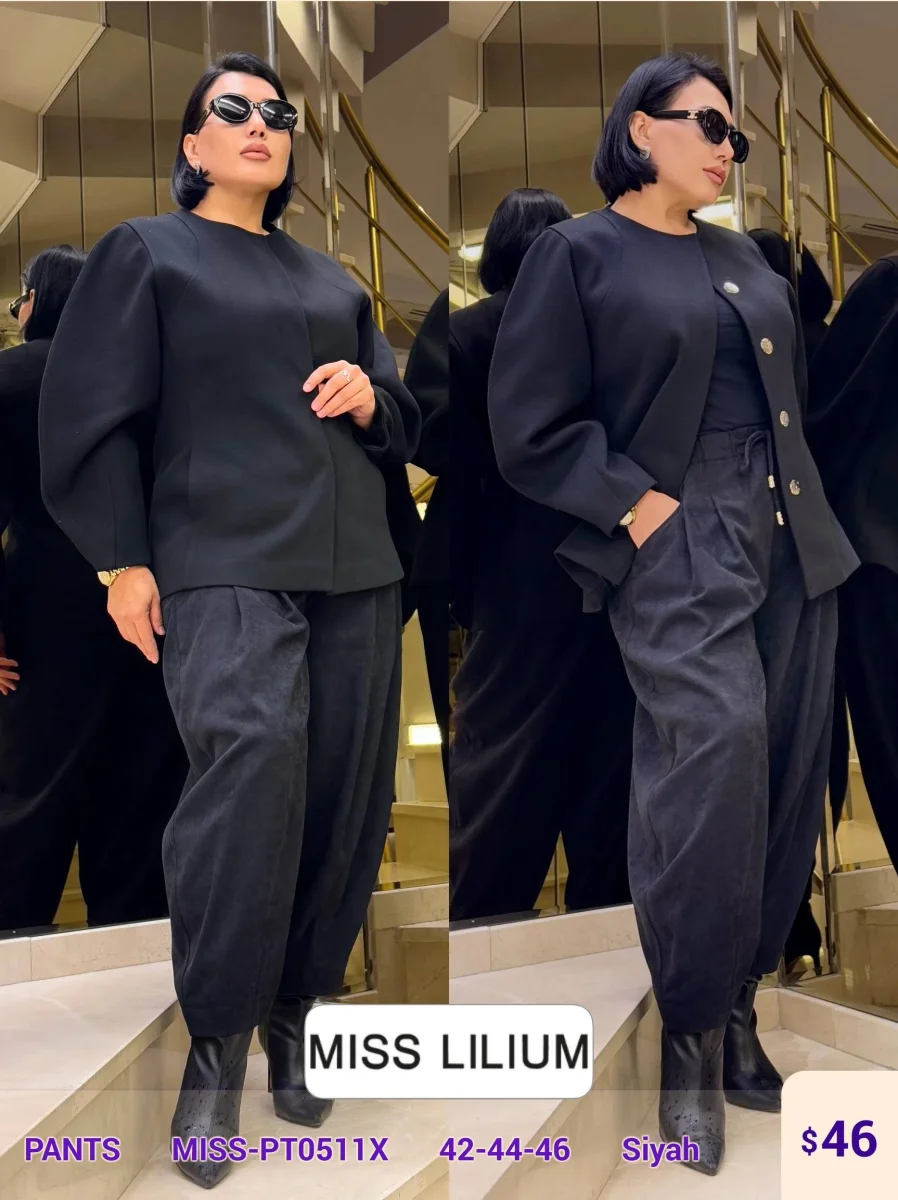 Брюки MISS LILIUM (Black, модель MISS-PT0511X) оптом