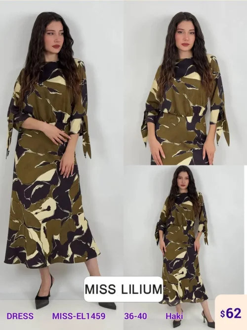 Платье MISS LILIUM (Olive, модель MISS-EL1459) оптом