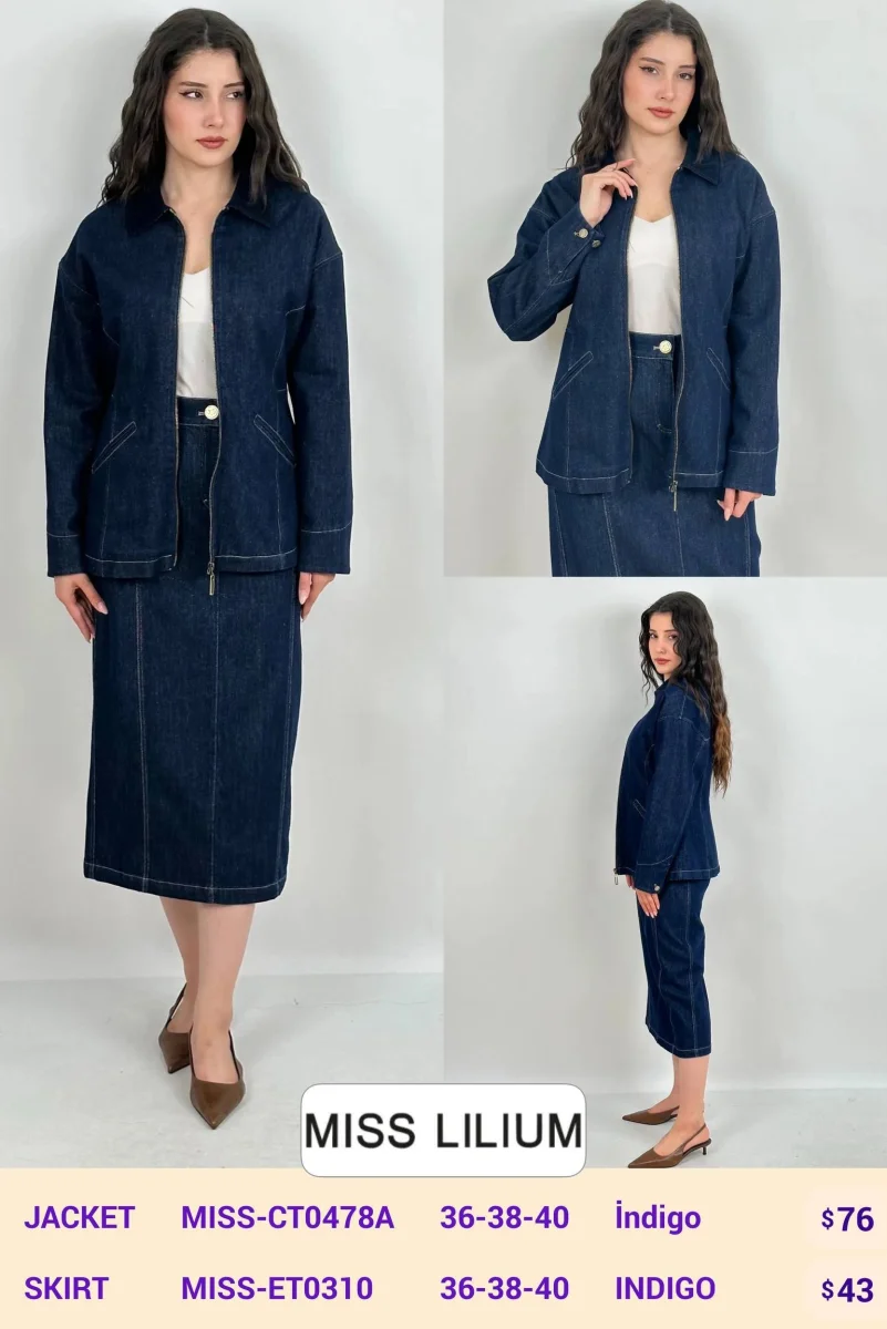 Юбка MISS LILIUM (Navy, модель MISS-ET0310) оптом