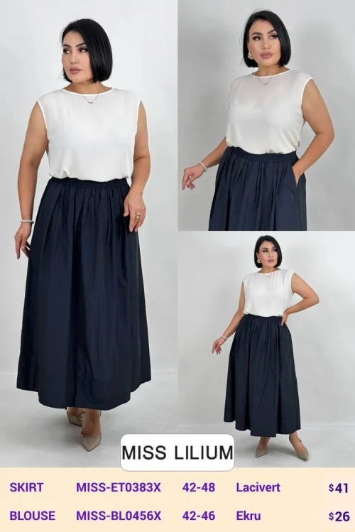 Блузка MISS LILIUM (Cream, модель MISS-BL0456X) оптом
