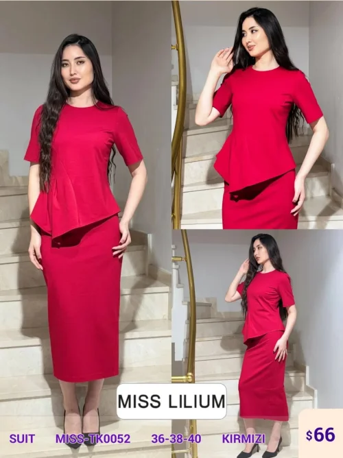 Костюмы и комплекты MISS LILIUM (Red, модель MISS-TK0052) оптом