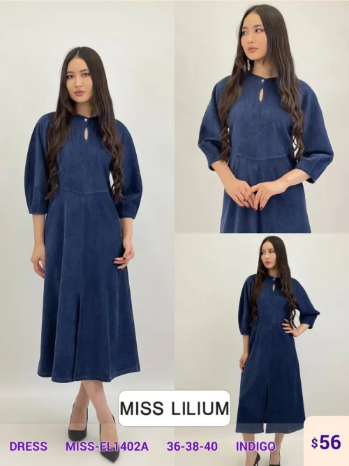 Платье MISS LILIUM (Navy, модель MISS-EL1402A) оптом