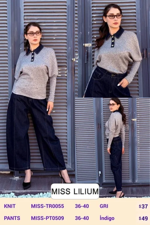 Трикотаж MISS LILIUM (Gray, модель MISS-TR0055) оптом