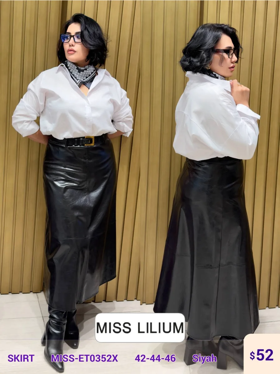 Юбка MISS LILIUM (Black, модель MISS-ET0352X) оптом