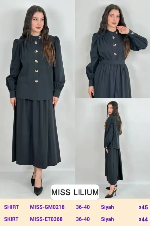 Юбка MISS LILIUM (Black, модель MISS-ET0368) оптом