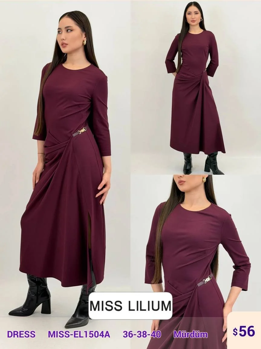 Платье MISS LILIUM (Purple, модель MISS-EL1504A) оптом